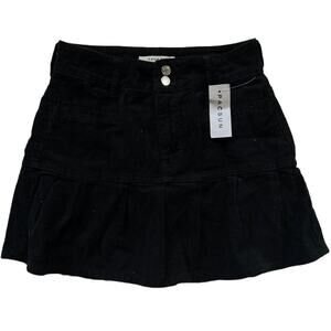 Pacsun- Black Corduroy Mini Skirt - NEW WITH TAGS